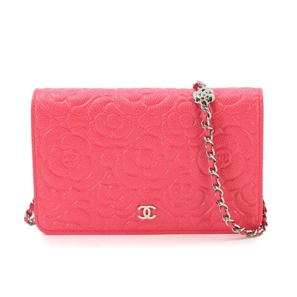 CHANEL Pink Leather Wallet
